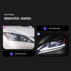 Lexus ES Car Accessories Head Lamp for Lexus ES ES200 Headlights 2006-2012 ES300 LED Headlight ES250 DRL Signal Projector Lens auto