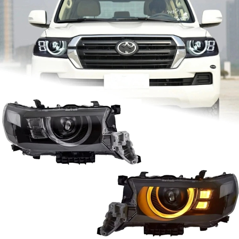 TOYOTA Highlander Car Styling for Toyota Land Cruiser Headlights 2016-2021 LC70-LC90 LED Headlight DRL LED Projector Lens Automotive Accessories