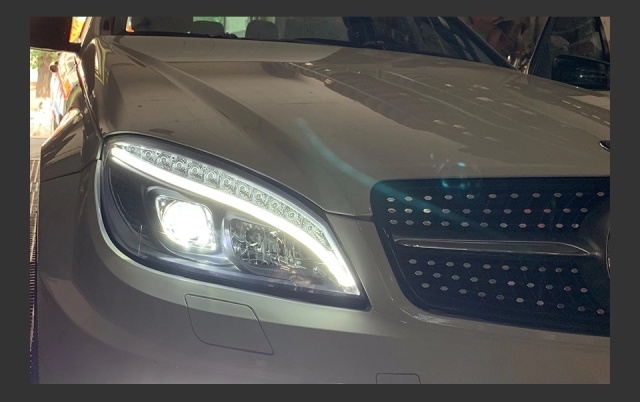 Mercedes-Benz C-CLASS Car Styling Headlights for Benz W204 LED Headlight 2007-2010 Head Lamp DRL Signal Hid Bi Xenon Angel Eyes Projector Lens Auto Accessories