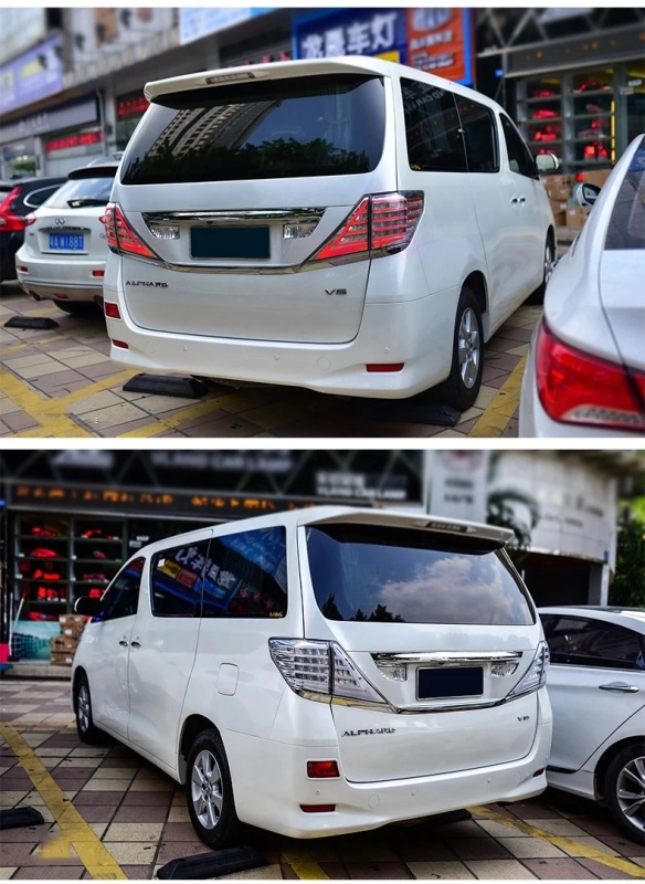 TOYOTA Alphard Car Styling for Toyota Alphard Tail Lights 2009-2014 LED Tail Lamp LED DRL Brake Dynamic Signal Reverse auto Accessories
