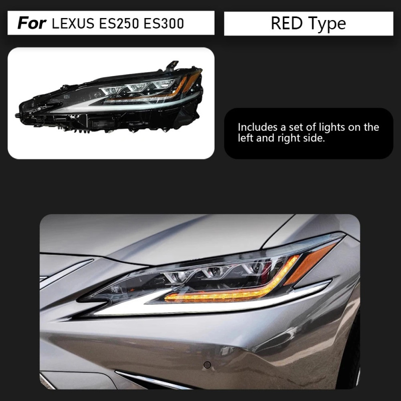 Lexus ES Car Styling Head Lamp for Lexus ES200 Headlights 2018-2021 ES300 LED Headlight DRL Signal Projector Lens auto Accessories