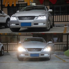 TOYOTA Land Cruiser Head Lamp for Toyota Mark X LED Headlight 2004-2009 Headlights Reiz DRL Turn Signal High Beam Angel Eye Projector Lens