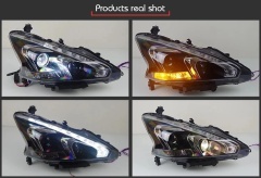 Nissan Teana Car Styling for Nissan Teana Headlights 2013-2017 Altima LED Headlight DRL Hid Option Head Lamp Angel Eye Beam Accessories