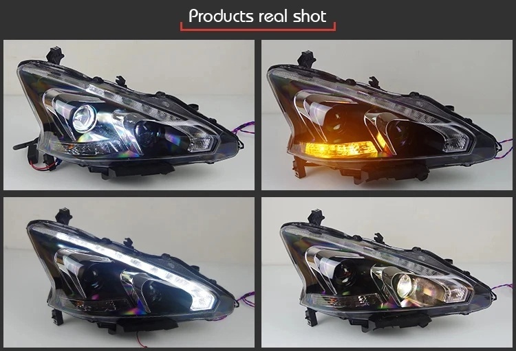 Nissan Teana Car Styling for Nissan Teana Headlights 2013-2017 Altima LED Headlight DRL Hid Option Head Lamp Angel Eye Beam Accessories