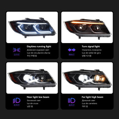 BMW 3 SERIES Car Styling Headlights for E90 3 Series LED Headlight 2005-2012 318 320 325 Head Lamp DRL H7 Signal Projector Lens Automotive Accessories