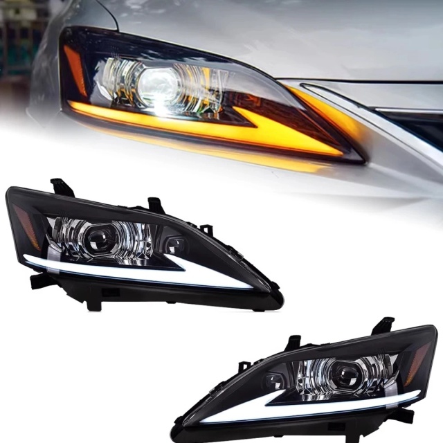 Lexus ES Car Accessories Head Lamp for Lexus ES ES200 Headlights 2006-2012 ES300 LED Headlight ES250 DRL Signal Projector Lens auto