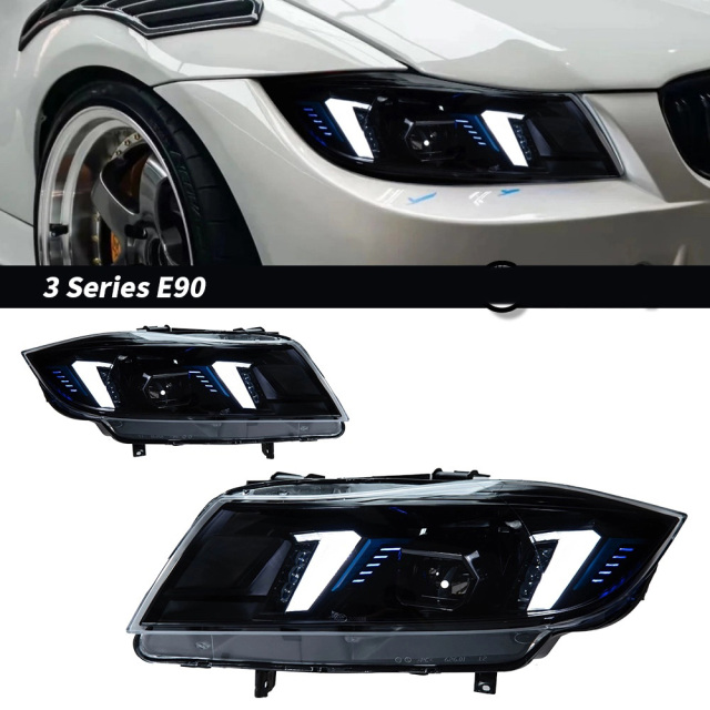 BMW 3 SERIES Car Styling Head Lamp For BMW E90 Headlights 2005-2012 LED Headlight Projector Animation Projector Lens DRL Signal Automotive Accessories