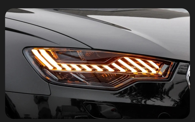 Audi A6 Car Accessories Head Lamp for Audi A6 C7 Headlights 2012-2015 Upgrade A7 Design LED Headlight DRL Dynamic Singal High Low Beam