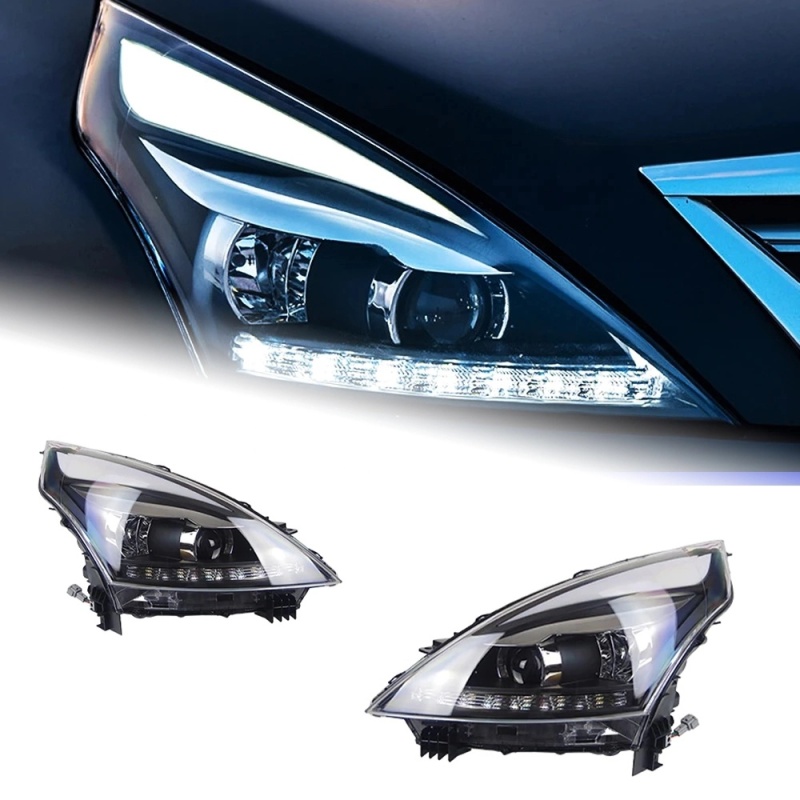 Nissan Teana Car Styling for Nissan Teana Headlights 2008-2012 Altima LED Headlight DRL Hid Option Head Lamp Angel Eye Beam Accessories