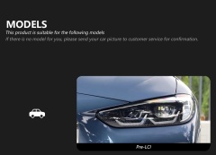 BMW 4 SERIES For BMW 4 Series G22 G23 G26 M4 modified LED laser headlight assembly dual color golden eye