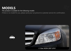 Mercedes-Benz C-CLASS Car Styling Head Lamp For Benz W204 2007-2010 LED Headlight DRL Signal Porjector Lens C300 C260 C200 Assembly Upgrade Dynamic Auto Accessories