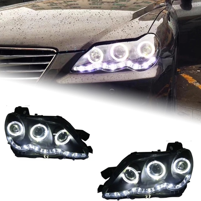TOYOTA Land Cruiser Head Lamp for Toyota Mark X LED Headlight 2004-2009 Headlights Reiz DRL Turn Signal High Beam Angel Eye Projector Lens