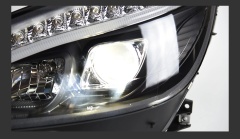 Mercedes-Benz C-CLASS Car Styling Headlights for Benz W204 LED Headlight 2007-2010 Head Lamp DRL Signal Hid Bi Xenon Angel Eyes Projector Lens Auto Accessories