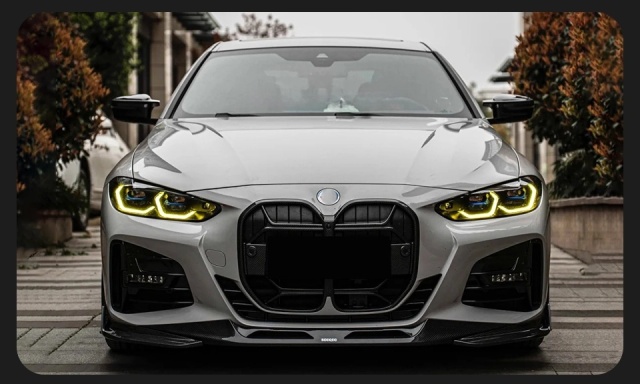 BMW 4 SERIES For BMW 4 Series G22 G23 G26 M4 modified LED laser headlight assembly dual color golden eye