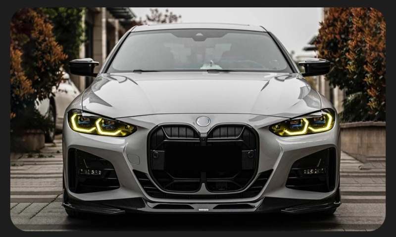 BMW 4 SERIES For BMW 4 Series G22 G23 G26 M4 modified LED laser headlight assembly dual color golden eye