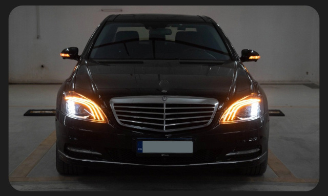 Mercedes-Benz E-CLASS Car Styling Head Lamp for Benz W221 Headlights 2006-2009 S300 S400 Headlight LED DRL Signal Maybach Style Auto Accessories