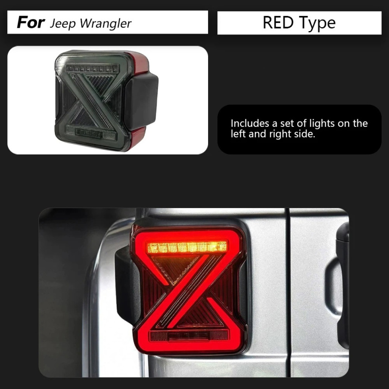 Jeep Wrangler Car Styling Tail Lamp for Jeep Wrangler Tail Lights 2018-2023 Wrangler LED Tail Light LED DRL Signal auto Accessories