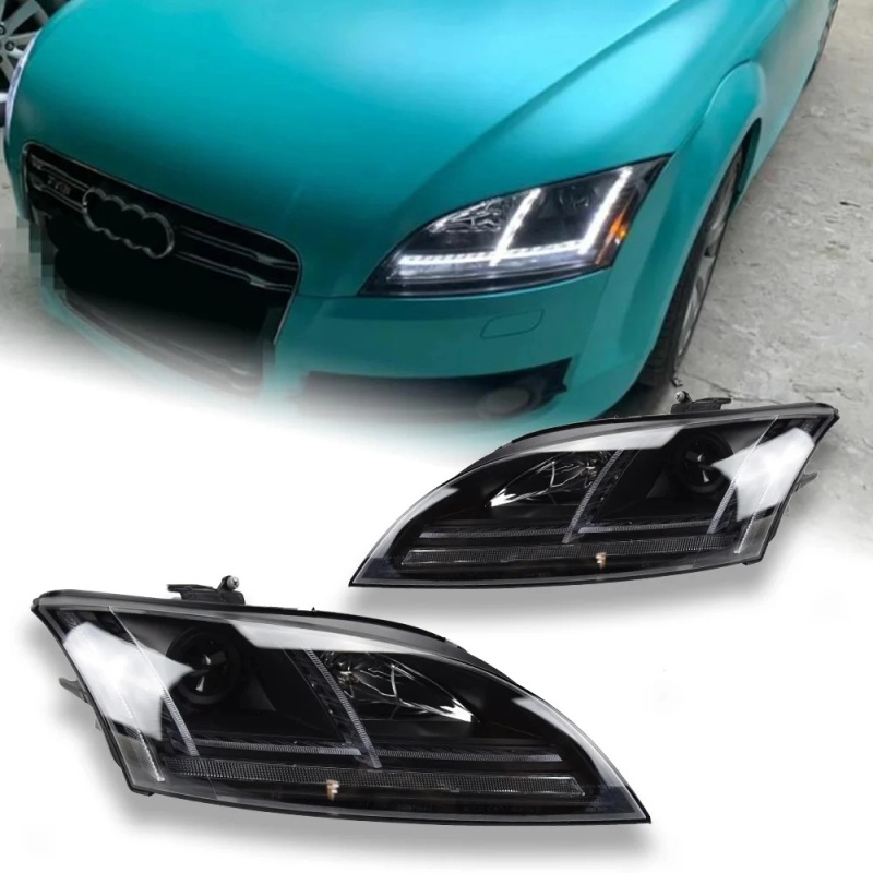 Audi TT Car Styling Headlights for Audi TT LED Headlight 2006-2012 Head Lamp Hid Bi Xenon DRL Signal Projector Lens Automotive Accessori