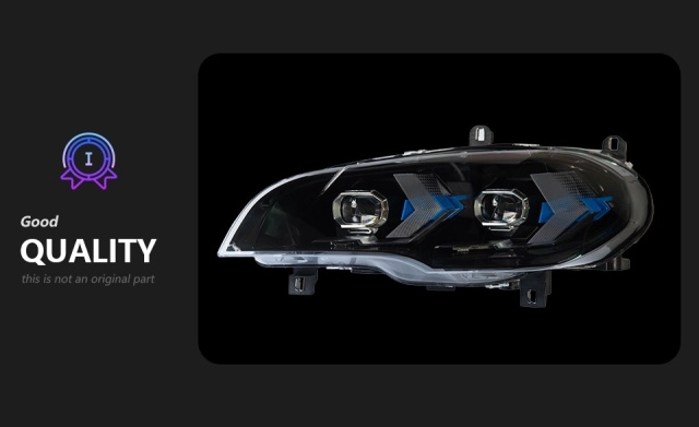 BMW 5 SERIES Car Styling Head Lamp for BMW X5 E70 Headlights 2007-2013 LED Blue Style DRL Signal Lamp Hid Automotive Accessories