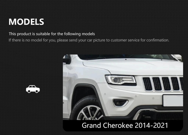 Jeep Grand Cherokee Head Lamp for Grand Cherokee LED Headlight 2011-2016 Headlights Compass DRL Turn Signal High Beam Angel Eye Projector Lens