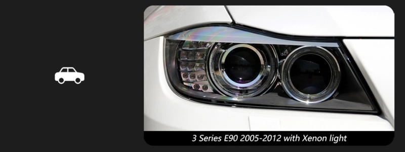 BMW 3 SERIES Car Styling Headlights for E90 3 Series LED Headlight 2005-2012 318 320 325 Head Lamp DRL H7 Signal Projector Lens Automotive Accessories