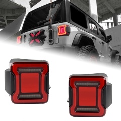 Jeep Wrangler Car Lights For Wrangler 2008-2021 LED Auto Taillight Assembly Upgrade Tunnel Design Dynamic Rear Signal Lamp Tool Accessories