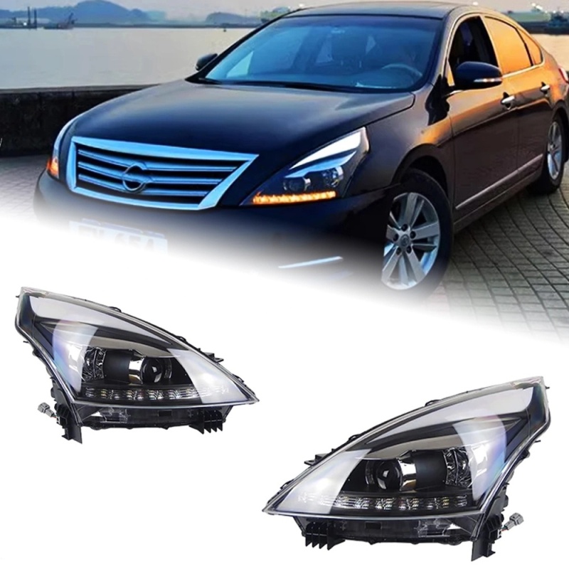 Nissan Teana Car Styling for Nissan Teana Headlights 2008-2012 Altima LED Headlight DRL Hid Option Head Lamp Angel Eye Beam Accessories