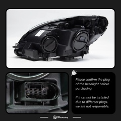 Mercedes-Benz C-CLASS Car Styling Head Lamp For Benz W204 2007-2010 LED Headlight DRL Signal Porjector Lens C300 C260 C200 Assembly Upgrade Dynamic Auto Accessories