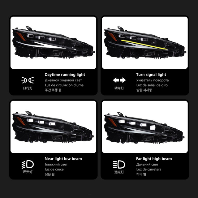 Lexus ES Car Styling Head Lamp for Lexus ES200 Headlights 2018-2023 ES300 LED Headlight DRL Signal Projector Lens auto Accessories