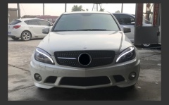 Mercedes-Benz C-CLASS Car Styling Headlights for Benz W204 LED Headlight 2007-2010 Head Lamp DRL Signal Hid Bi Xenon Angel Eyes Projector Lens Auto Accessories