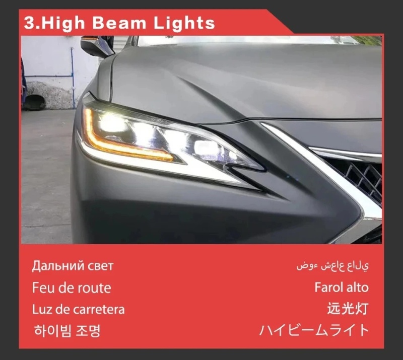 Lexus ES Car Styling Head Lamp for Lexus ES200 Headlights 2018-2021 ES300 LED Headlight DRL Signal Projector Lens auto Accessories