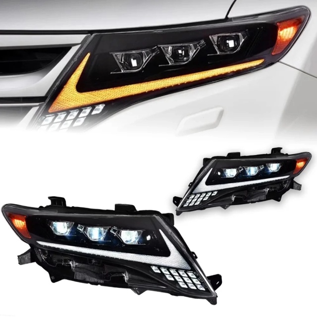 TOYOTA Harrier Car Styling Head Lamp for Toyota Harrier Venza Headlights 2008-2013 LED Headlight DRL Projector Lens Automotive Accessories