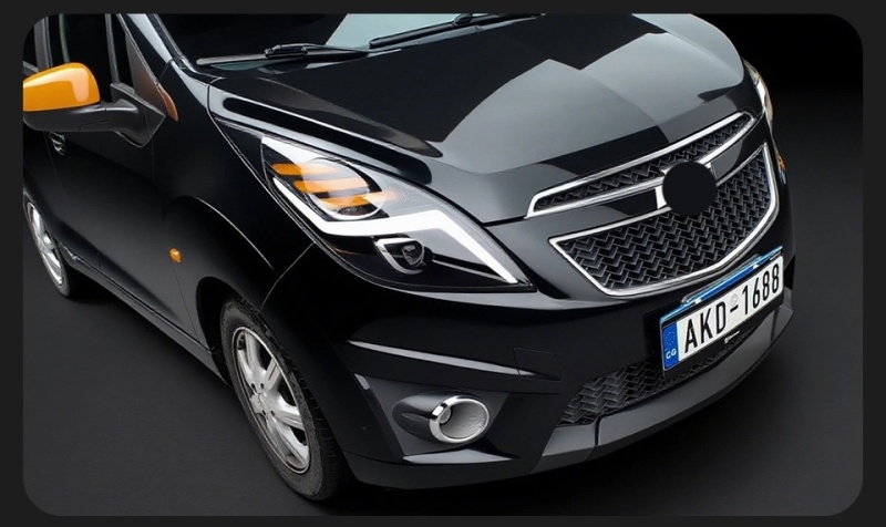 Chevrolet  Spark Suitable for 2011-2014 Chevrolet Spark retrofit LED lens headlight assembly lightning shape