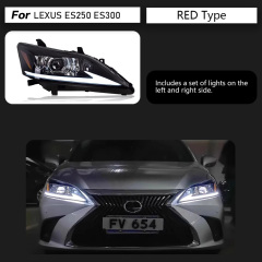 Lexus ES Car Accessories Head Lamp for Lexus ES ES200 Headlights 2006-2012 ES300 LED Headlight ES250 DRL Signal Projector Lens auto