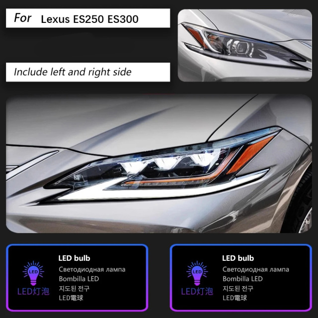 Lexus ES Car Styling Head Lamp for Lexus ES200 Headlights 2018-2021 ES300 LED Headlight DRL Signal Projector Lens auto Accessories