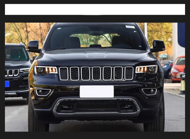 Jeep Grand Cherokee Head Lamp for Grand Cherokee LED Headlight 2014-2021 Headlights Grand Cherokee DRL Turn Signal High Beam Angel Eye Projector