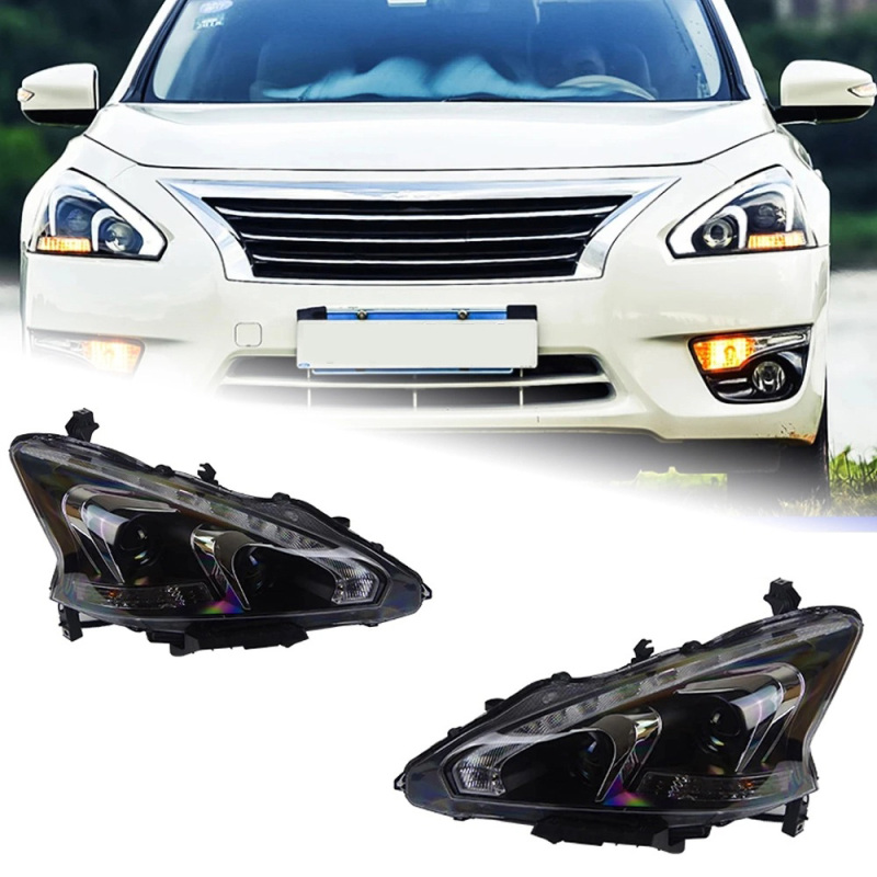 Nissan Teana Car Styling for Nissan Teana Headlights 2013-2017 Altima LED Headlight DRL Hid Option Head Lamp Angel Eye Beam Accessories