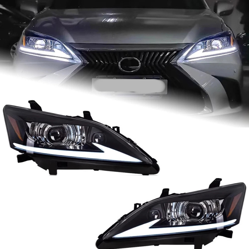 Lexus ES Car Accessories Head Lamp for Lexus ES ES200 Headlights 2006-2012 ES300 LED Headlight ES250 DRL Signal Projector Lens auto
