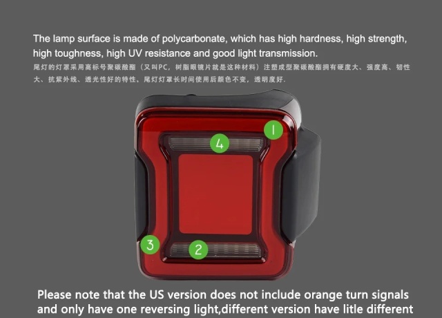 Jeep Wrangler Car Lights For Wrangler 2008-2021 LED Auto Taillight Assembly Upgrade Tunnel Design Dynamic Rear Signal Lamp Tool Accessories