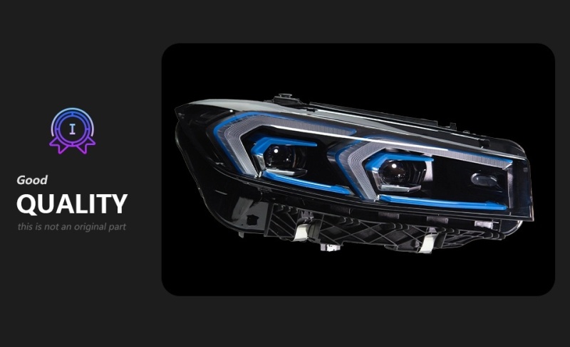 BMW 3 SERIES Suitable for BMW G20/G28 upgrade gold angel eye headlights