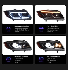 BMW 3 SERIES Car Styling Headlights for E90 3 Series LED Headlight 2005-2012 318 320 325 Head Lamp DRL H7 Signal Projector Lens Automotive Accessories