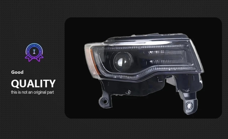 Jeep Grand Cherokee Head Lamp for Grand Cherokee LED Headlight 2011-2016 Headlights Compass DRL Turn Signal High Beam Angel Eye Projector Lens