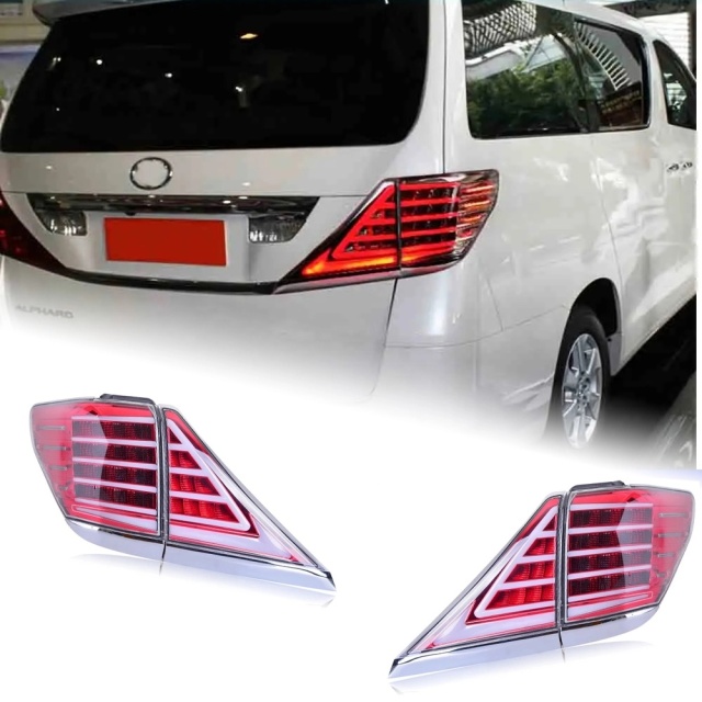 TOYOTA Alphard Car Styling for Toyota Alphard Tail Lights 2009-2014 LED Tail Lamp LED DRL Brake Dynamic Signal Reverse auto Accessories