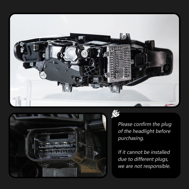 BMW 3 SERIES Suitable for BMW 3 Series F30 modified dual-color golden eye laser headlight spoon lens