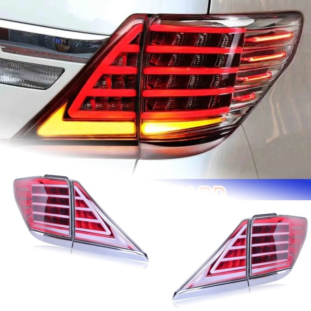 TOYOTA Alphard Car Styling for Toyota Alphard Tail Lights 2009-2014 LED Tail Lamp LED DRL Brake Dynamic Signal Reverse auto Accessories