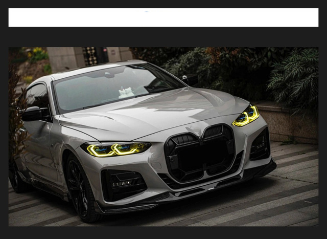 BMW 4 SERIES For BMW 4 Series G22 G23 G26 M4 modified LED laser headlight assembly dual color golden eye