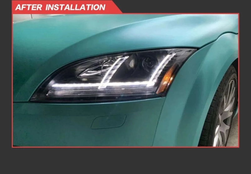 Audi TT Car Styling Headlights for Audi TT LED Headlight 2006-2012 Head Lamp Hid Bi Xenon DRL Signal Projector Lens Automotive Accessori