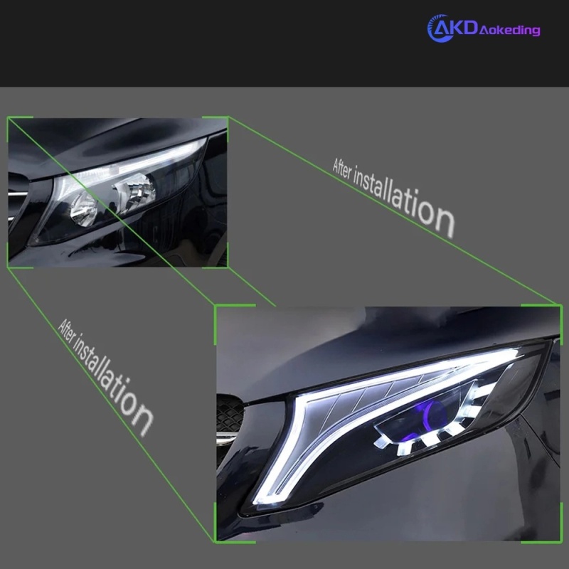 Mercedes-Benz V-CLASS Car Lights For Vito 2016-2020 W447 Metris V Class V220d V250 V260 LED Auto Headlight Concept Design Lamp Accessories Upgrade
