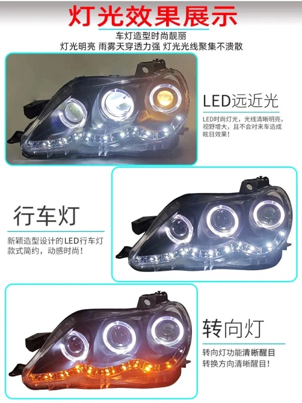 TOYOTA Land Cruiser Head Lamp for Toyota Mark X LED Headlight 2004-2009 Headlights Reiz DRL Turn Signal High Beam Angel Eye Projector Lens