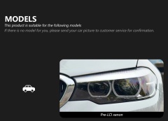 BMW 5 SERIES For BMW G30 Pre LCI Car Headlamp Assembly Modification Upgrade Black Knight